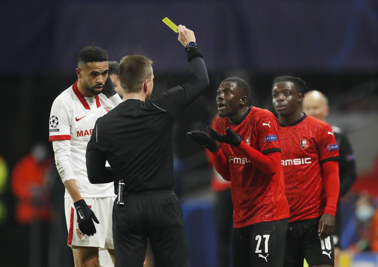 Las mejores imágenes del partido entre el Rennes y el Sevilla