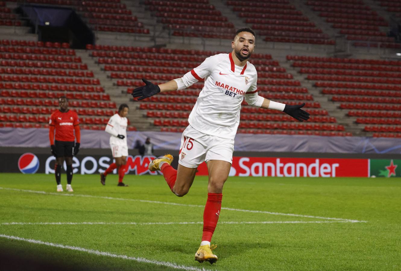 Las mejores imágenes del partido entre el Rennes y el Sevilla