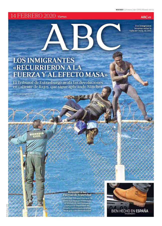 Esta página, junto con otras cinco más, premio en el apartado «Refugiados», dentro de la categoría «Páginas de información». 