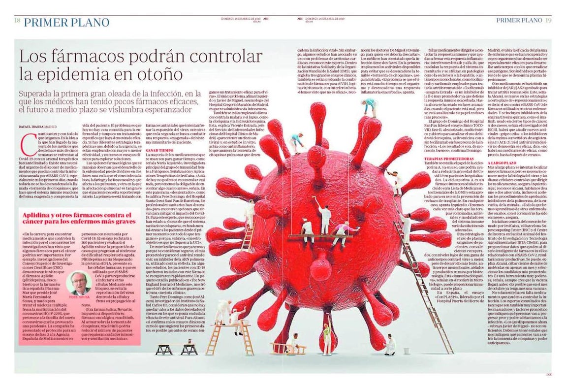 Premio en el apartado «Coronavirus», dentro de la categoría «Páginas de información». 