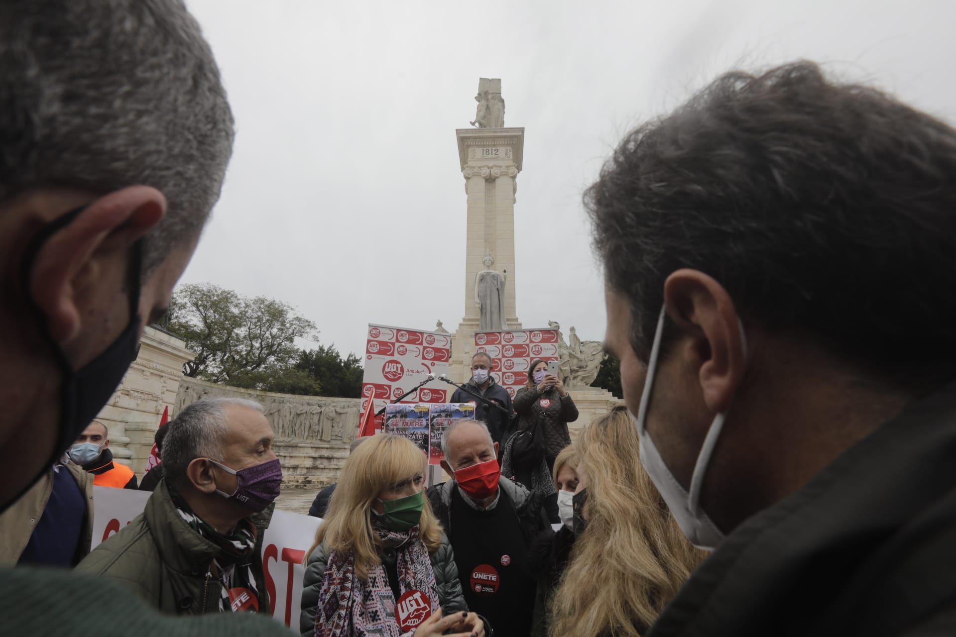 Concentración a favor de la industria en la Bahía de Cádiz