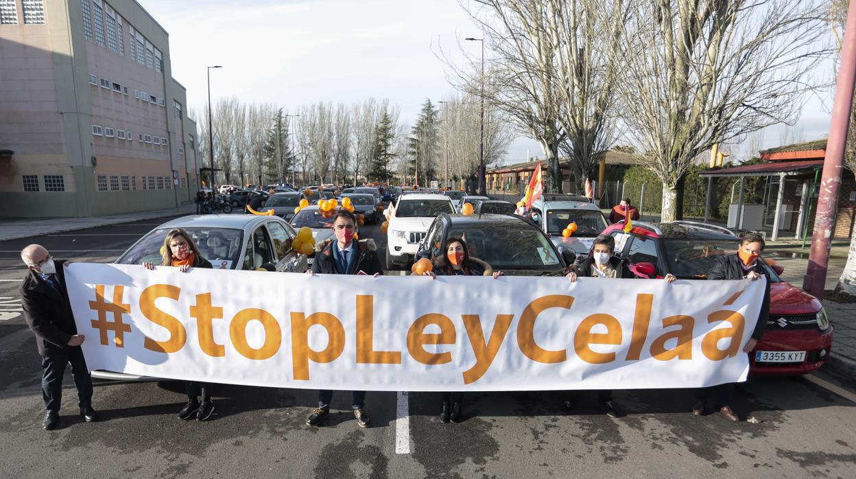 Caravanas por toda Castilla y León contra la Ley Celaá