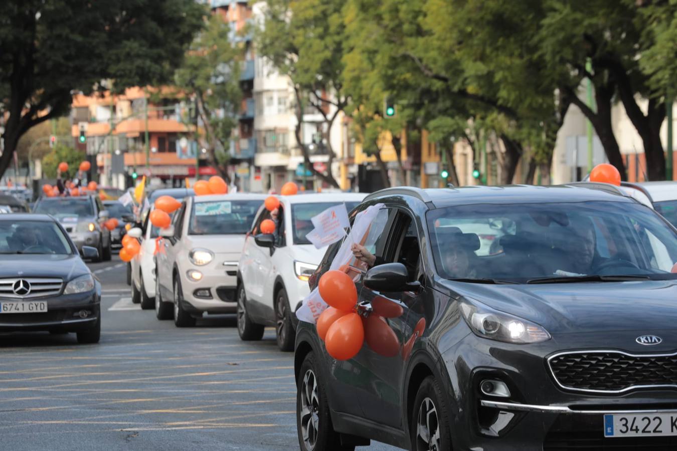 La manifestación contra la ley Celaá en Sevilla, en imágenes