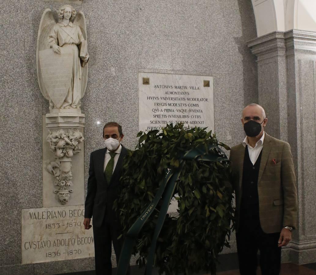 En imágenes, los diferentes homenajes a los hermanos Bécquer en Sevilla