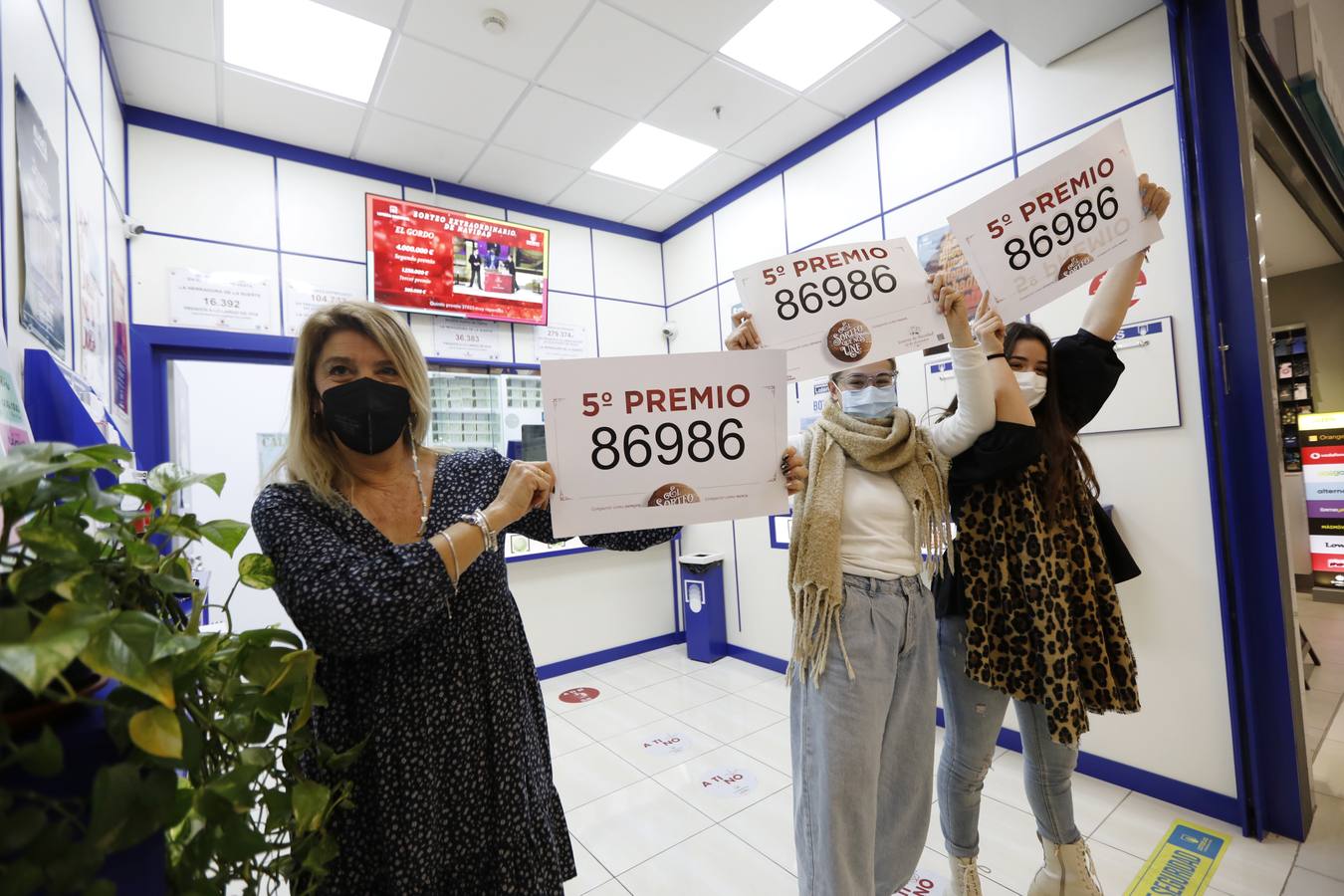 El primer quinto premio deja 12.000 euros en Córdoba capital y en Nueva Carteya