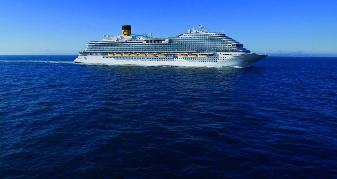 Costa Firenze, de Costa Cruceros. El nuevo barco de la compañía Costa Cruceros, Costa Firenze, que está programado para navegar por el Mediterráneo en 2021
