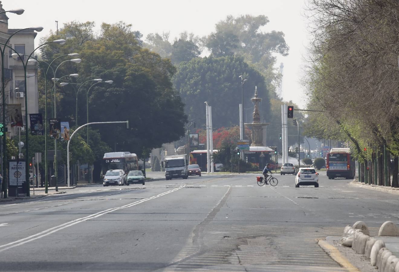 El año 2020 en imágenes: primeros días del estado de alarma en Sevilla