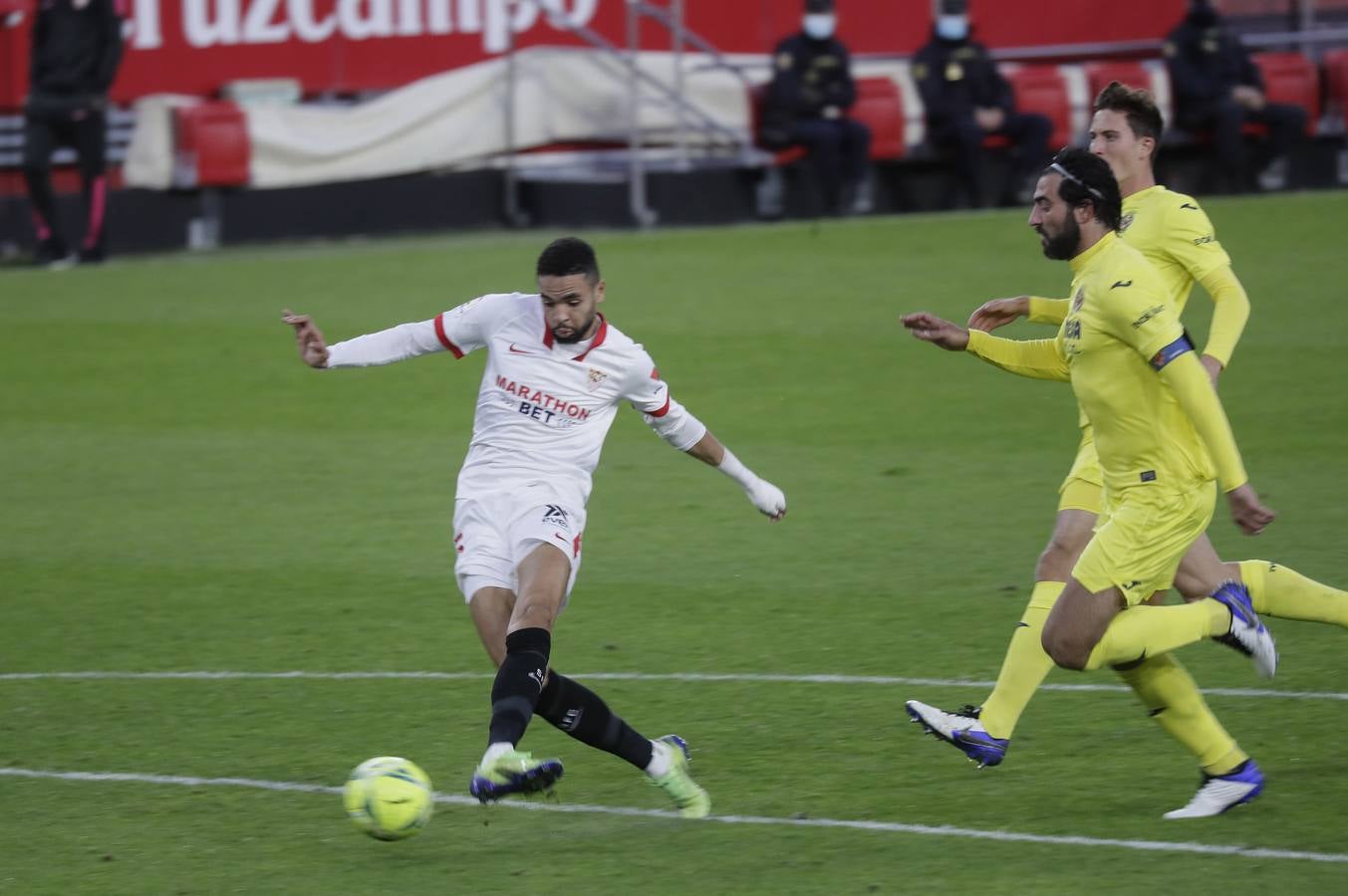 Partido entre el Sevilla y el Villarreal de la 16ª jornada de LaLiga Santander