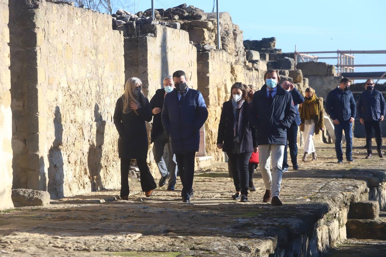 El inicio de las obras en el Salón Rico de Medina Azahara, en imágenes