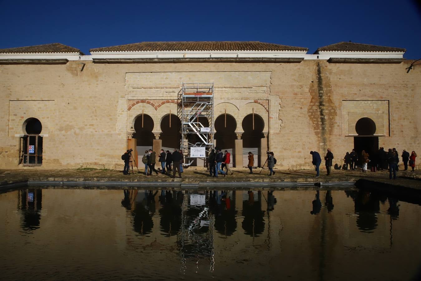 El inicio de las obras en el Salón Rico de Medina Azahara, en imágenes