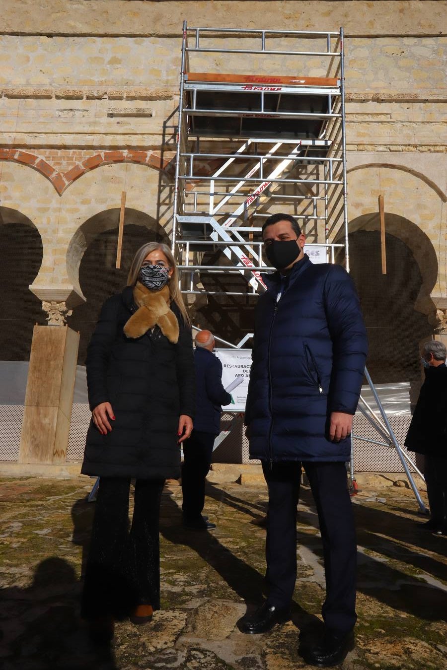 El inicio de las obras en el Salón Rico de Medina Azahara, en imágenes