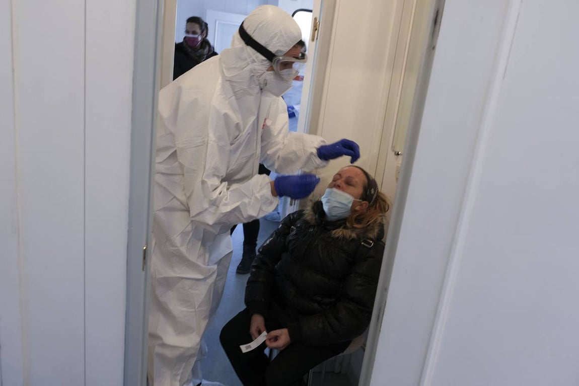 El cribado masivo en Cádiz capital