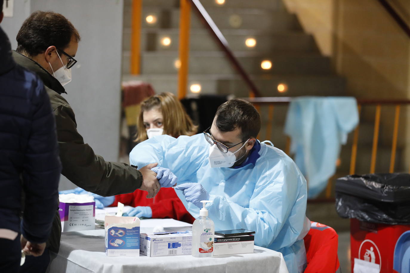 En imágenes, los test del Covid a los docentes en Córdoba