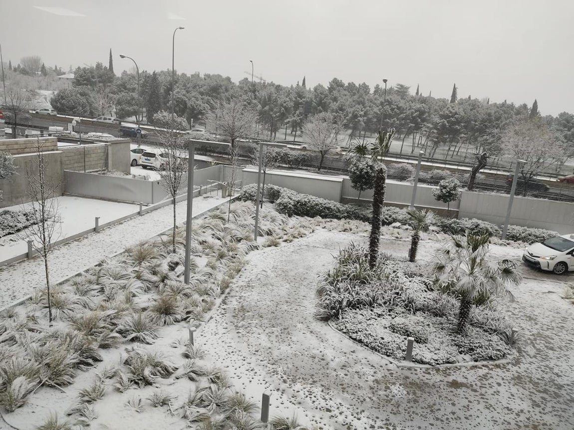 Imagen de los primeros kilómetros de la A2 a su paso por Madrid. 