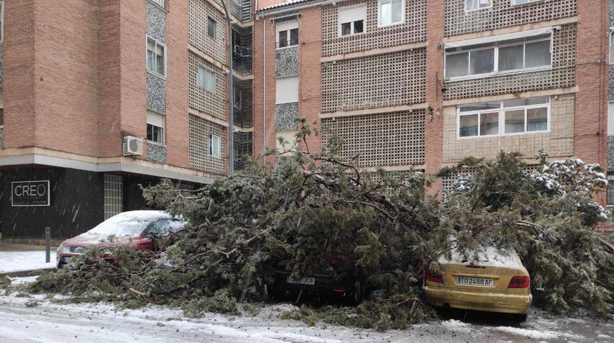 La borrasca Filomena pone en alerta roja a la ciudad de Toledo