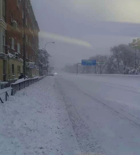 Imagen de la autipista A5 a su paso por Batán (Madrid). 