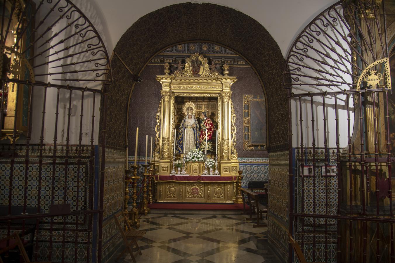 La Virgen de la Amargura en su antiguo altar