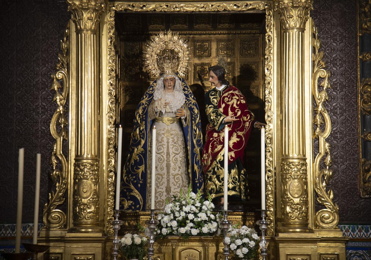 La Virgen de la Amargura en su antiguo altar