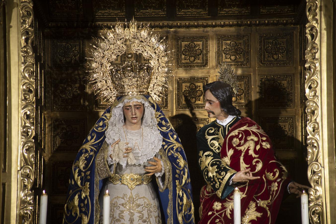 La Virgen de la Amargura en su antiguo altar