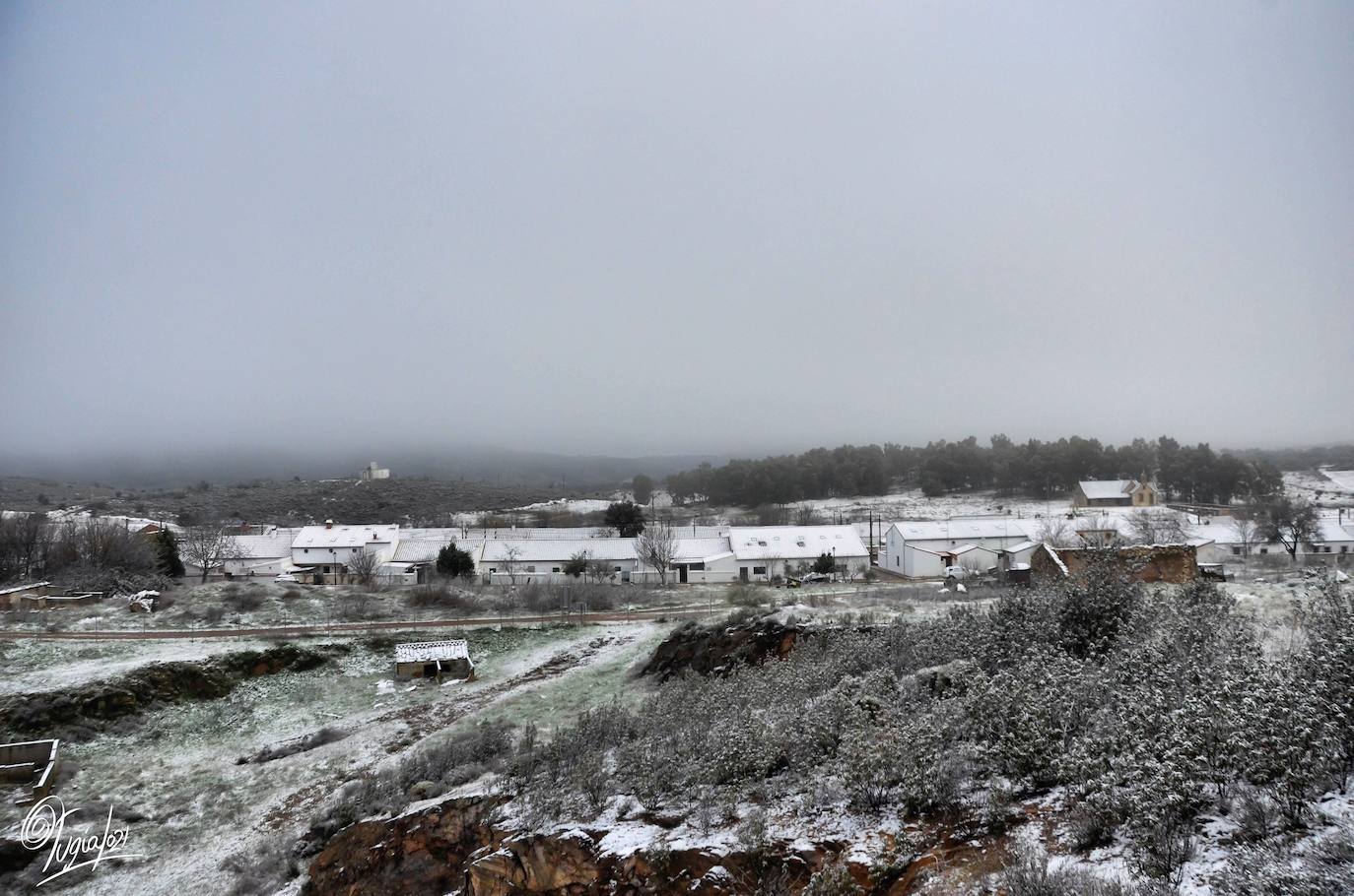 En imágenes, las primeras nevadas en la Sierra Norte de Sevilla