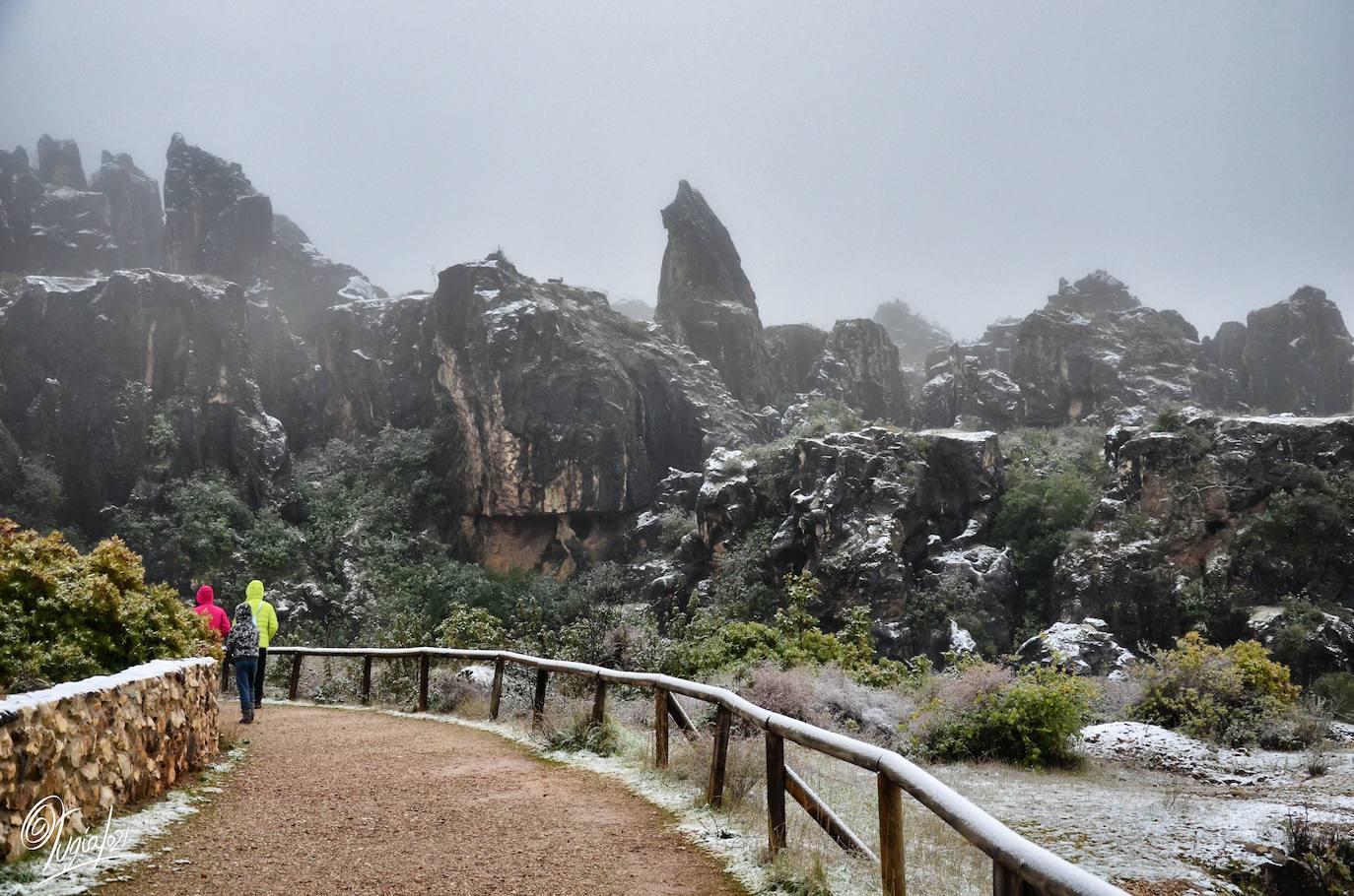 En imágenes, las primeras nevadas en la Sierra Norte de Sevilla