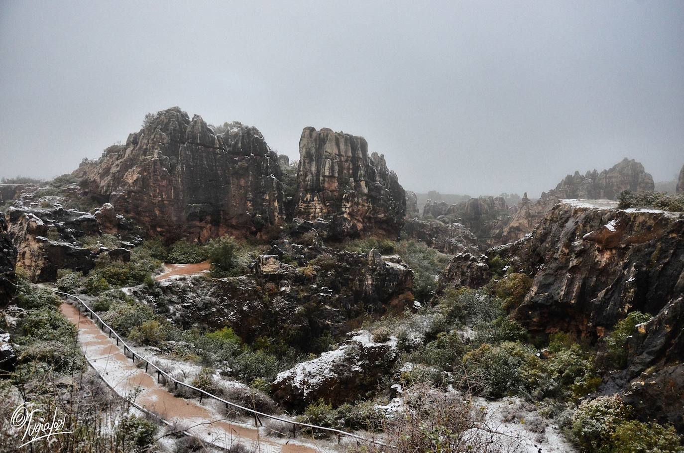 En imágenes, las primeras nevadas en la Sierra Norte de Sevilla