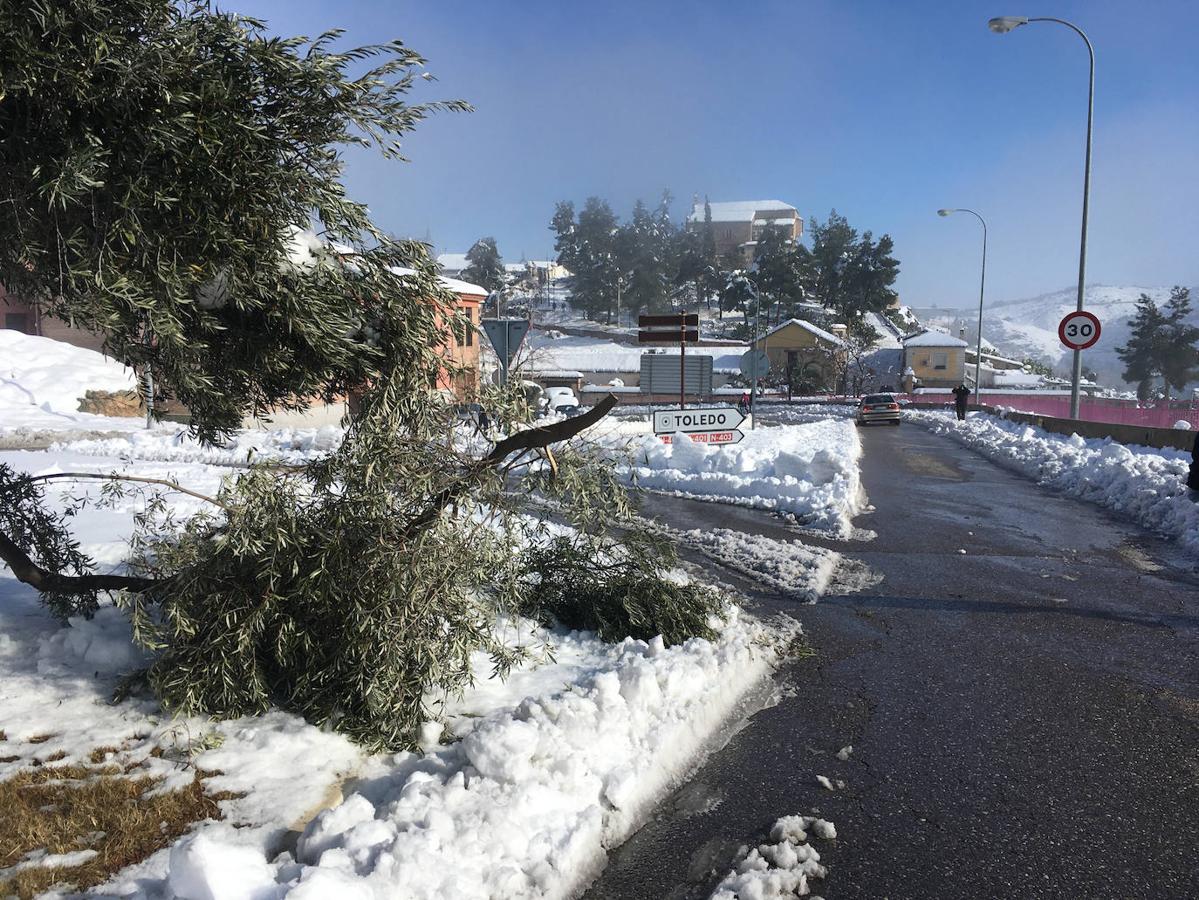 La belleza de Toledo nevado desde el Valle