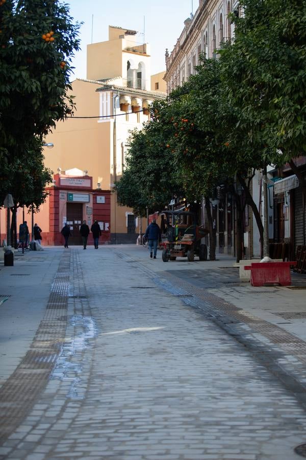 Estado actual de la calle Mateos Gago