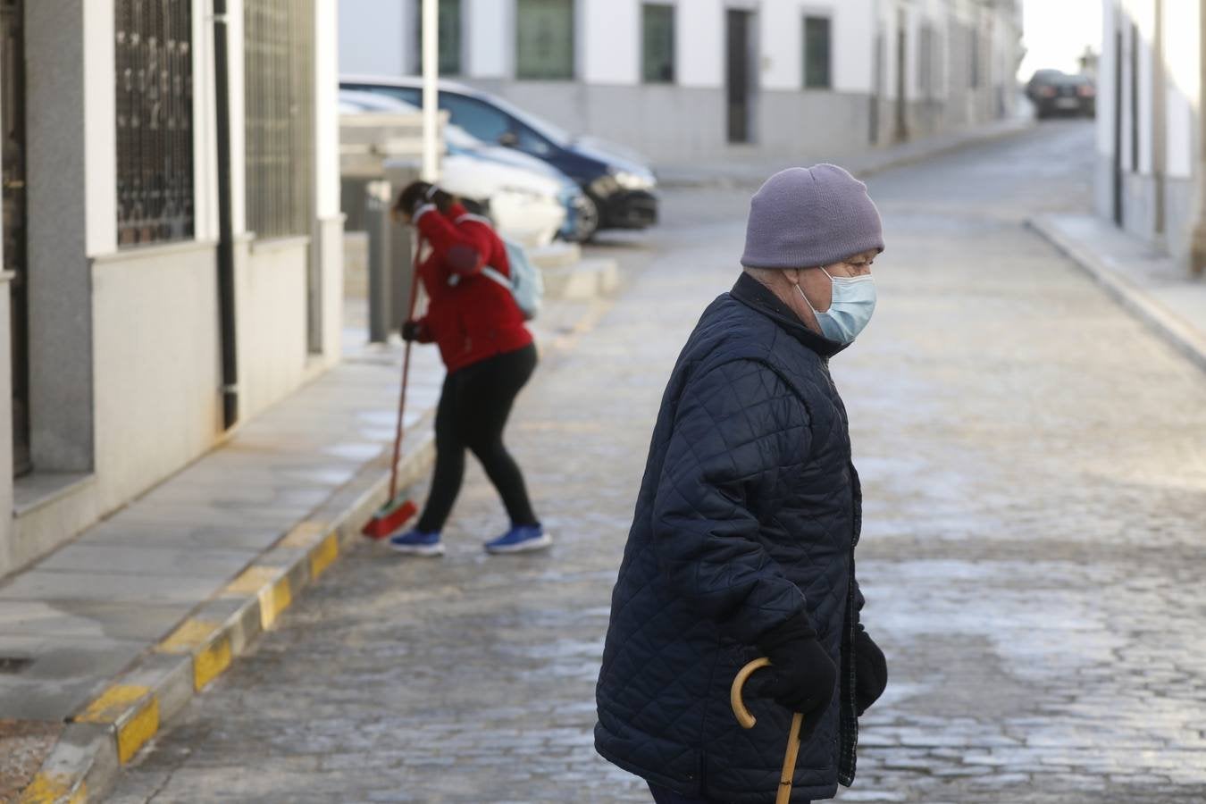 El confinamiento de Añora, en imágenes