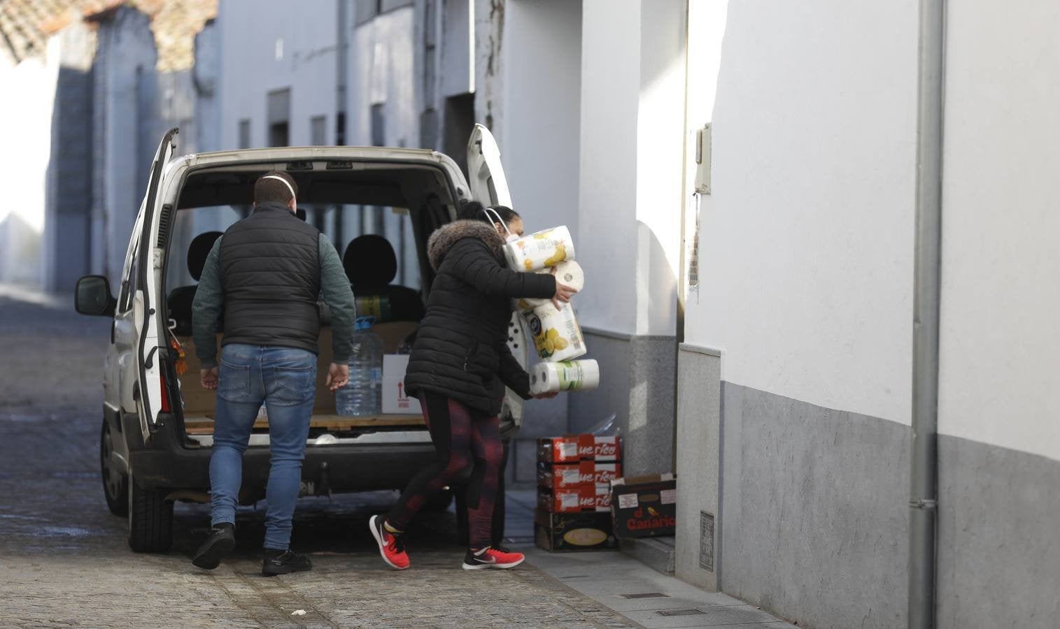 El confinamiento de Añora, en imágenes