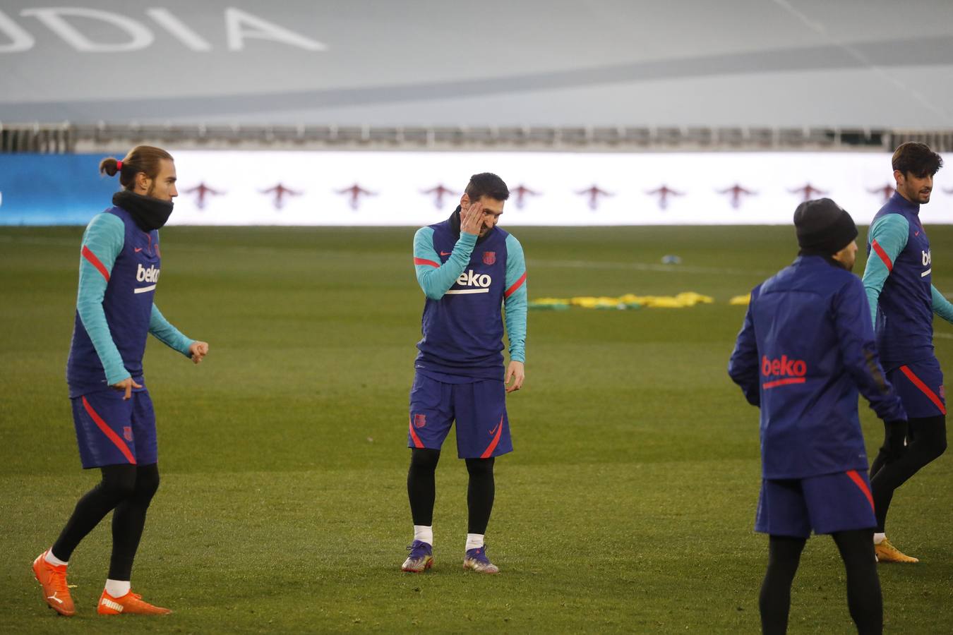 El entrenamiento del Barcelona en El Arcángel en Córdoba, en imágenes