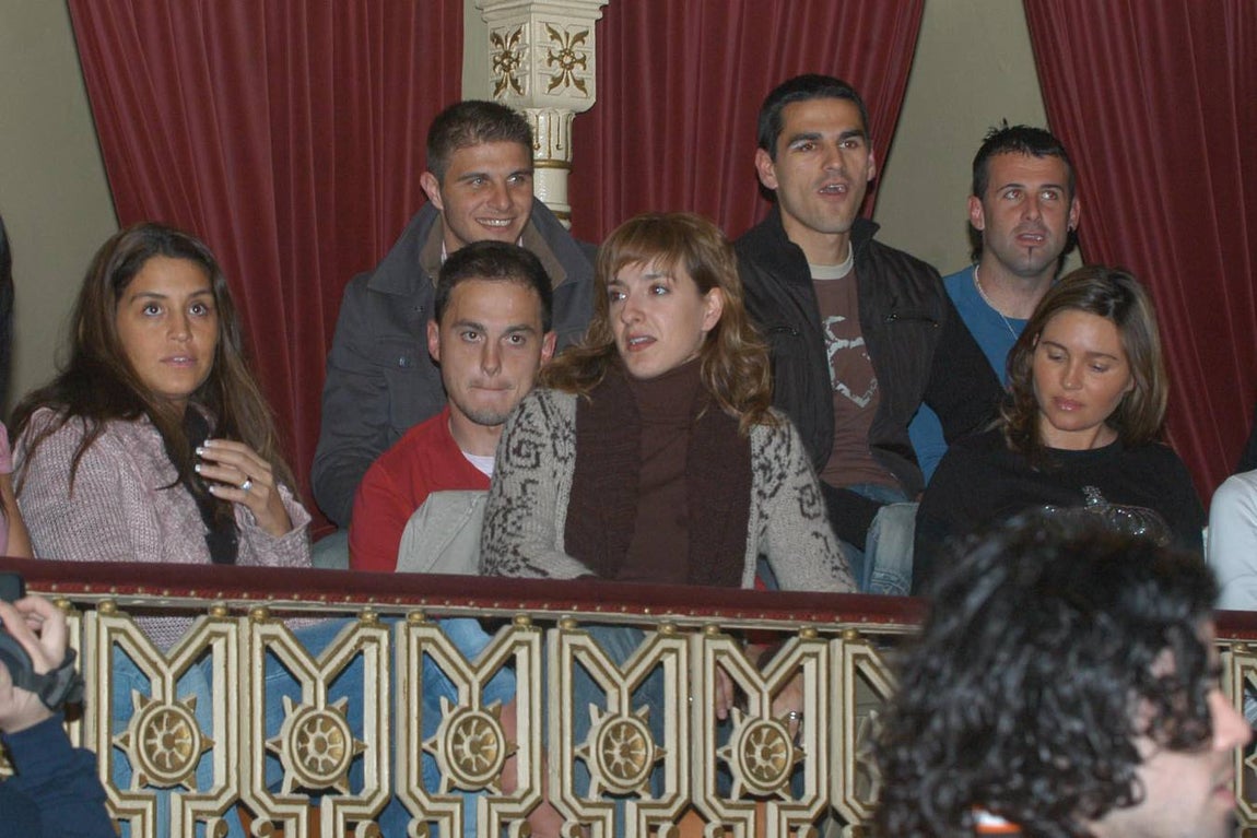 Los futbolistas del Betis Joaquín, Juanito, Doblas y Nano