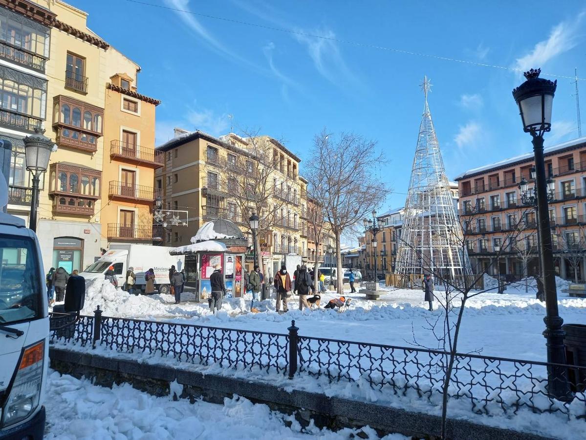 El Casco Histórico, incomunicado una semana después del comienzo de la gran nevada