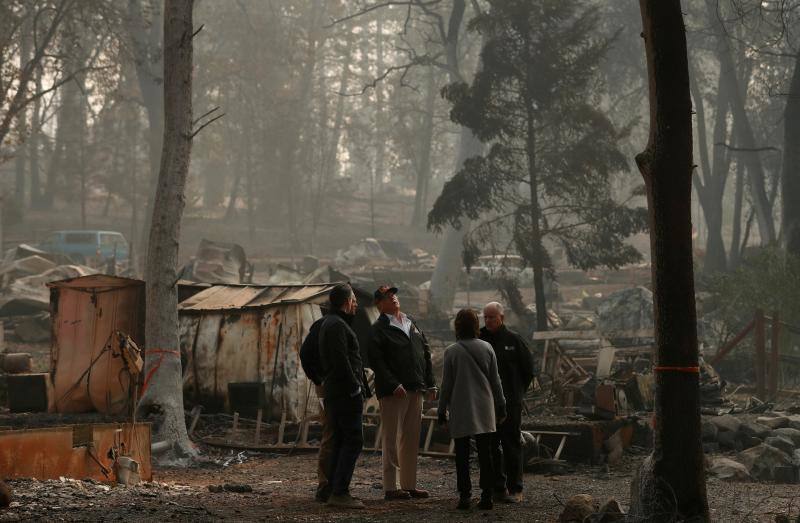 California, en llamas. Los incendios forestales en California en 2018 fueron una serie de incendios forestales ocurridos en 2018 en California y fueron considerados unos de los más destructivos jamás registrados en este estado