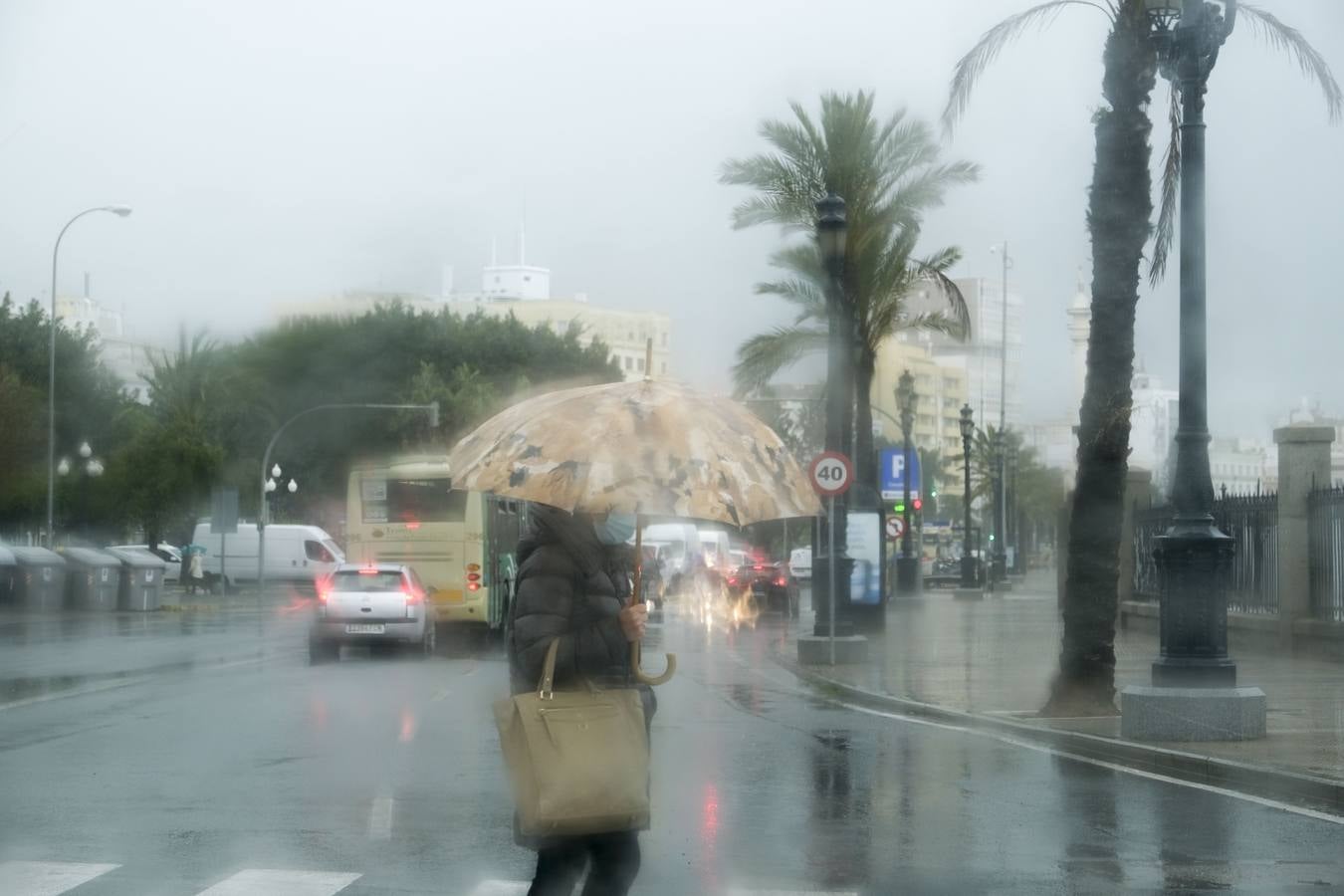 El temporal de lluvia en Cádiz, en imágenes