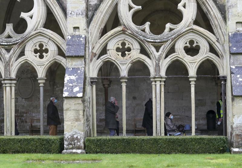 Salisbury, la reconversión de la catedral por el Covid en imágenes