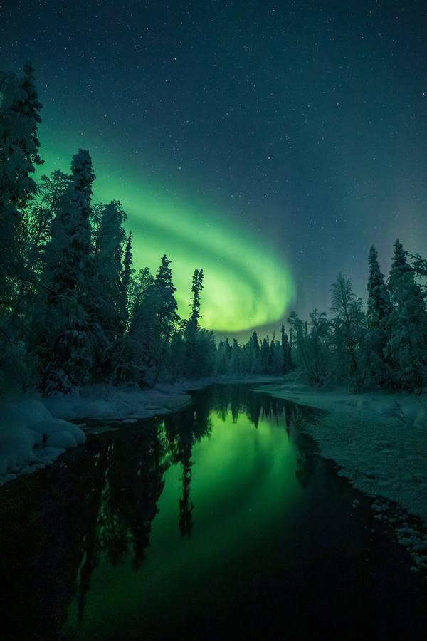 Espectaculares imágenes de las auroras boreales en los cielos de Finlandia