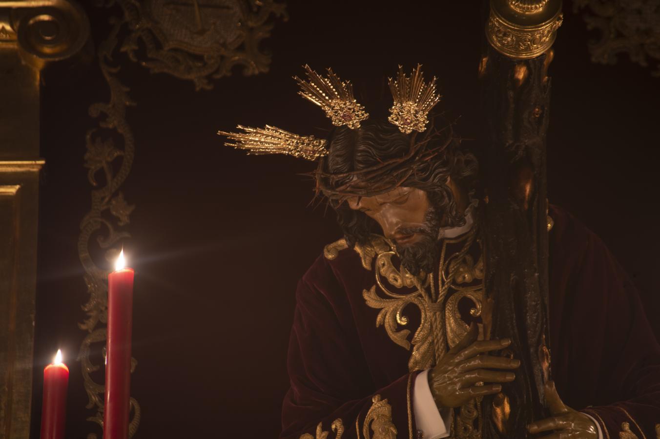 El altar de quinario del Señor de las Penas de San Roque