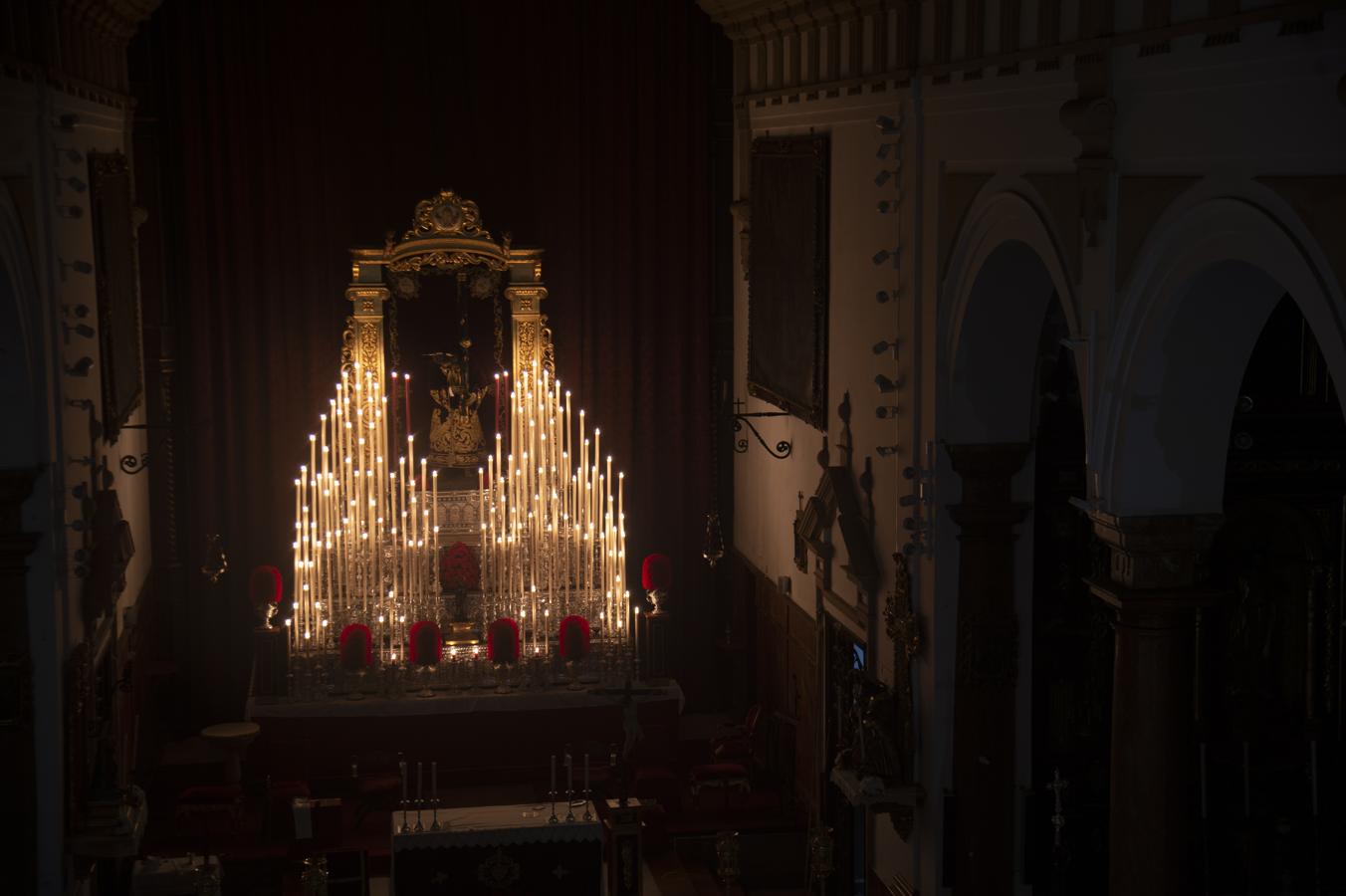 El altar de quinario del Señor de las Penas de San Roque