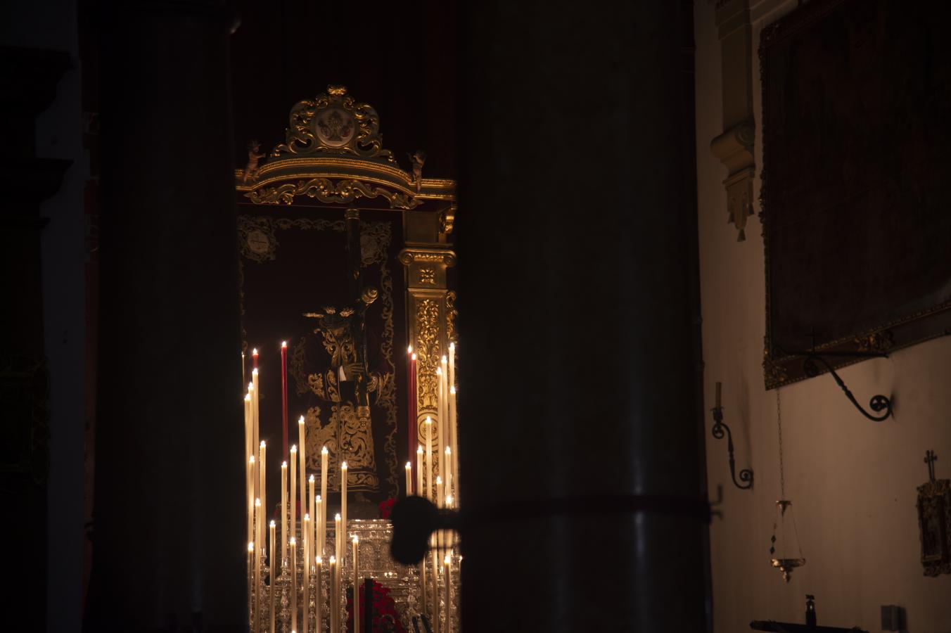 El altar de quinario del Señor de las Penas de San Roque