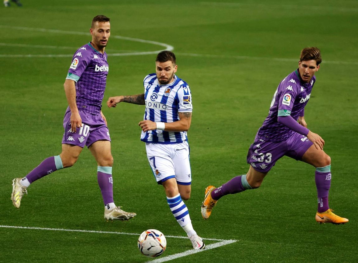 Partido disputado entre la Real Sociedad y el Real Betis