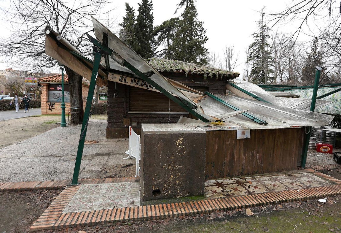 Impresionantes imágenes del efecto de «Filomena» en el paseo de la Vega