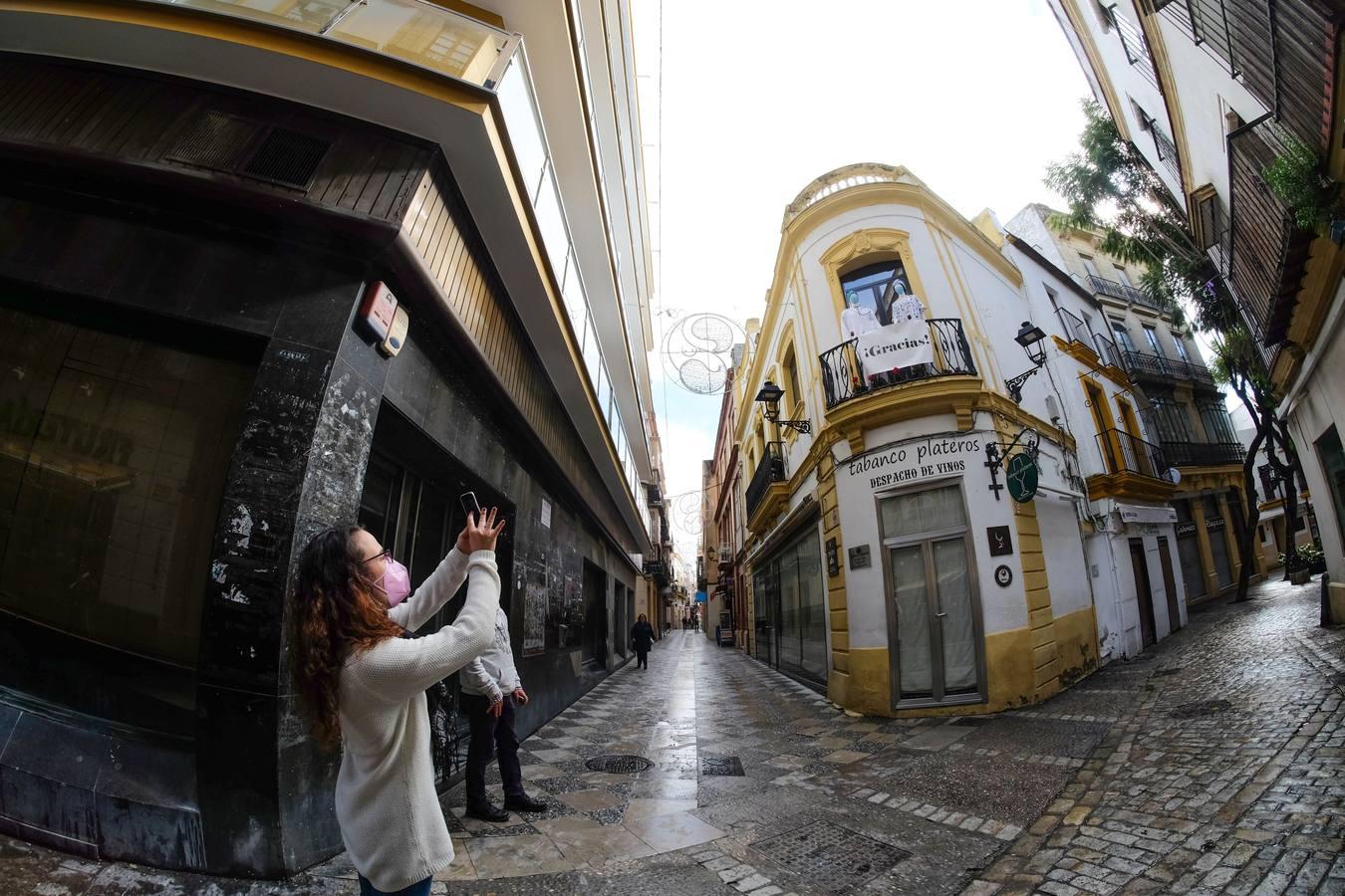 En imágenes, cierre de la actividad no esencial en Jerez