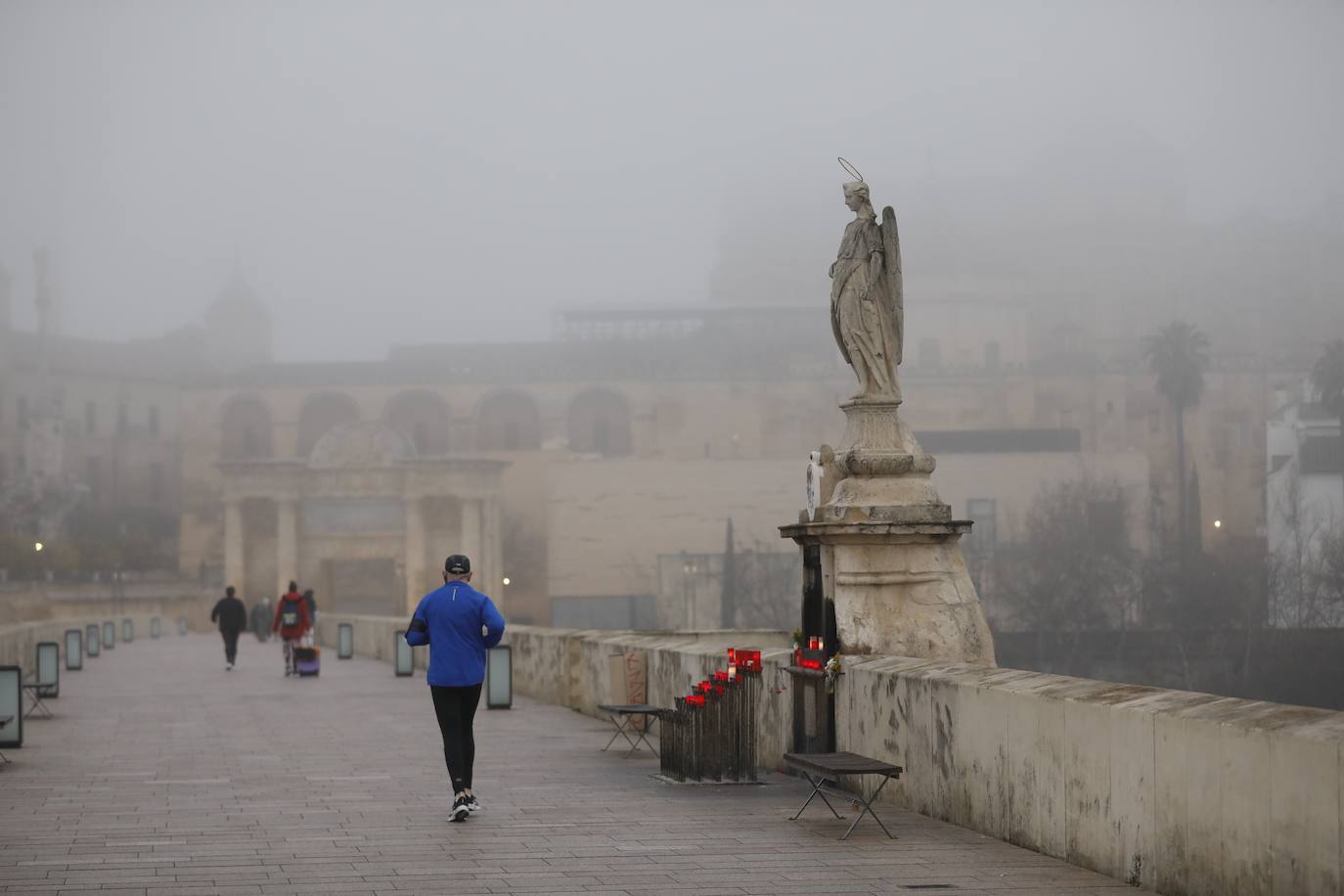 En imágenes, la mañana de niebla en Córdoba