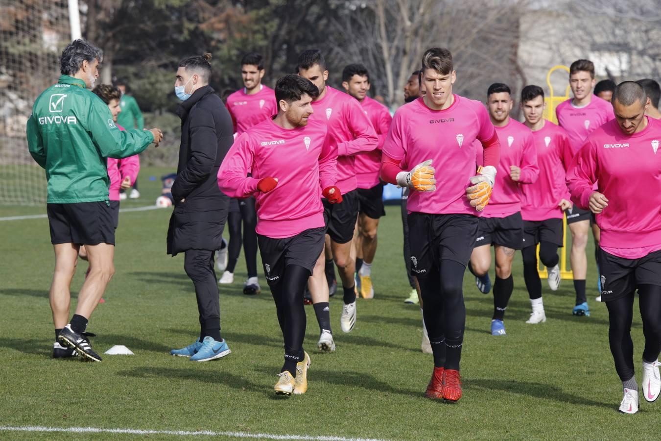 El primer entrenamiento de Alberto Ródenas con el Córdoba CF, en imágenes