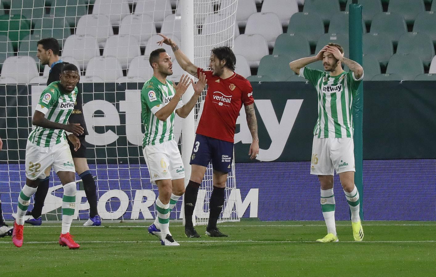 Las mejores imágenes del partido entre  Betis y Osasuna