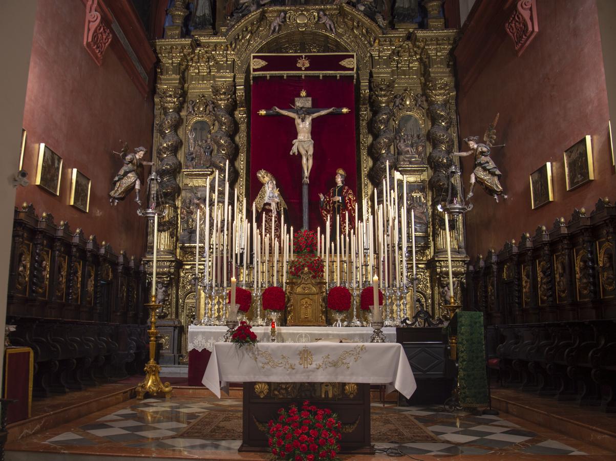 Altar de quinario del Cristo de las Siete Palabras