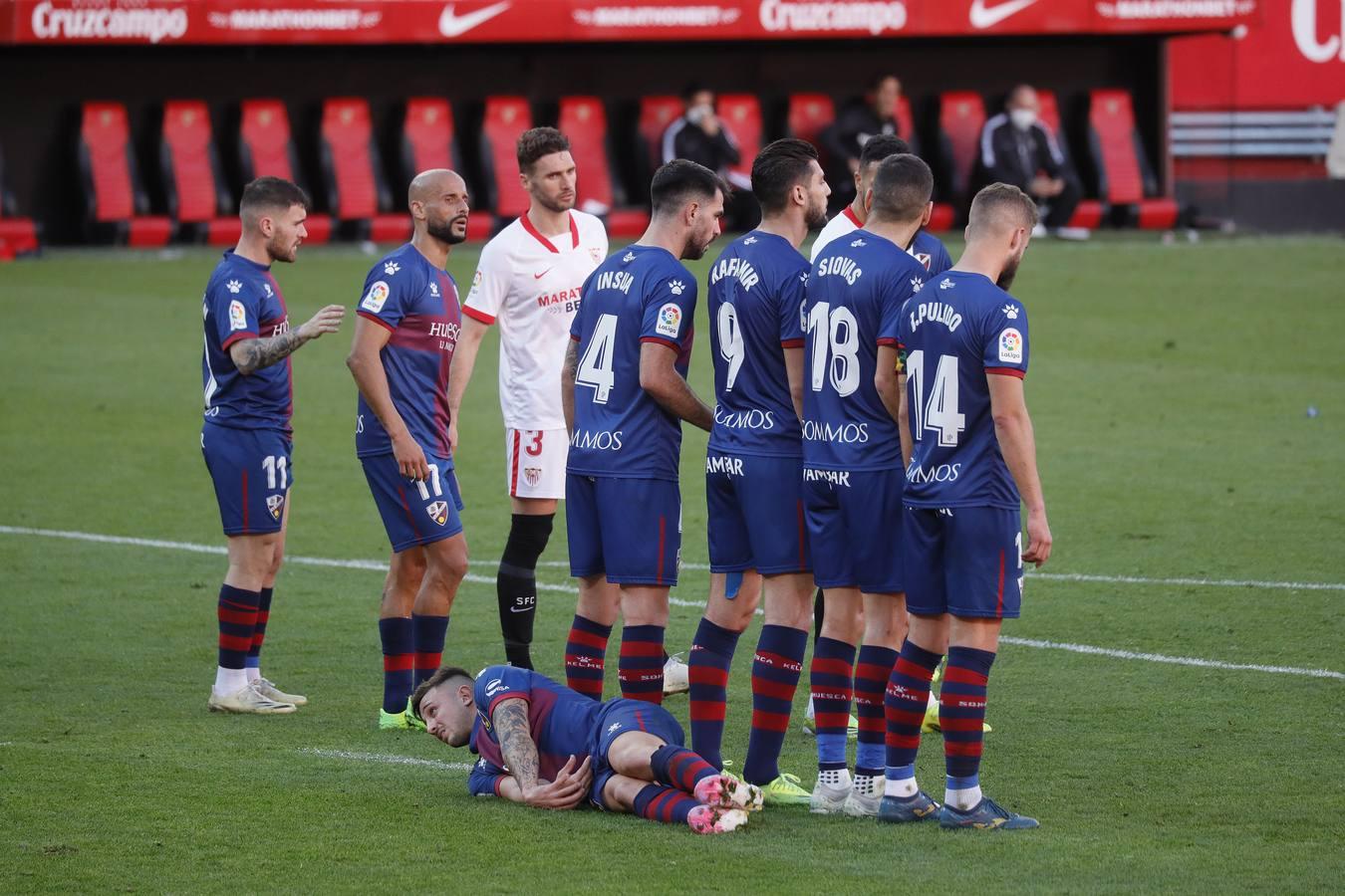 Las mejores imágenes del partido entre el Sevilla F.C. y el Huesca