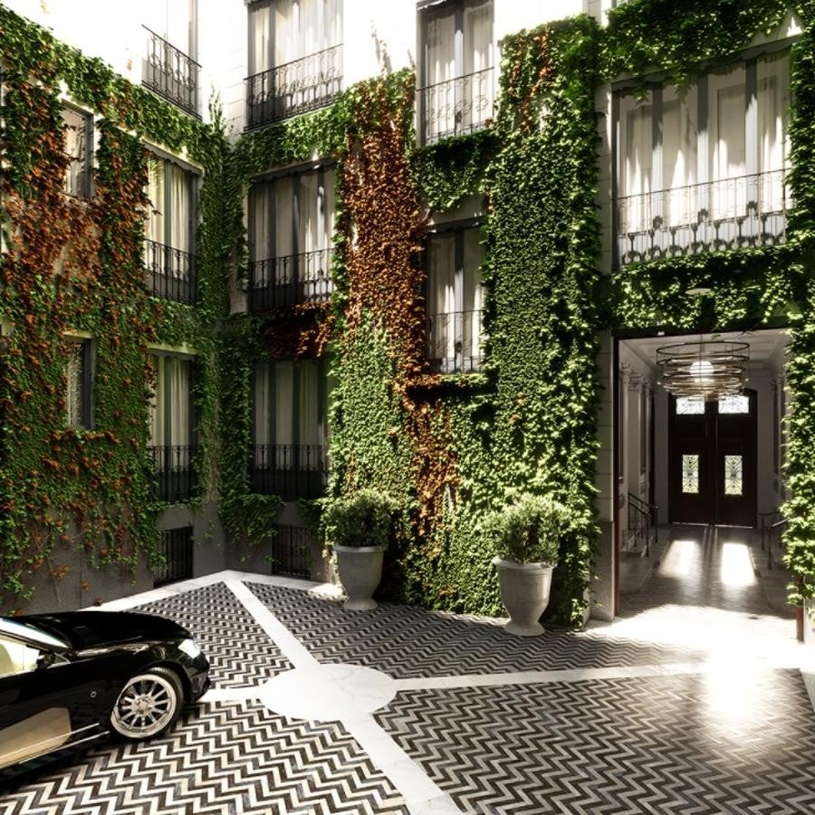 El nuevo apartamento de Marta Ortega en Madrid. Entre otras comodidades posee 2 plazas de garaje privadas para cada vivienda, servicio de seguridad 24 horas y conserjería.