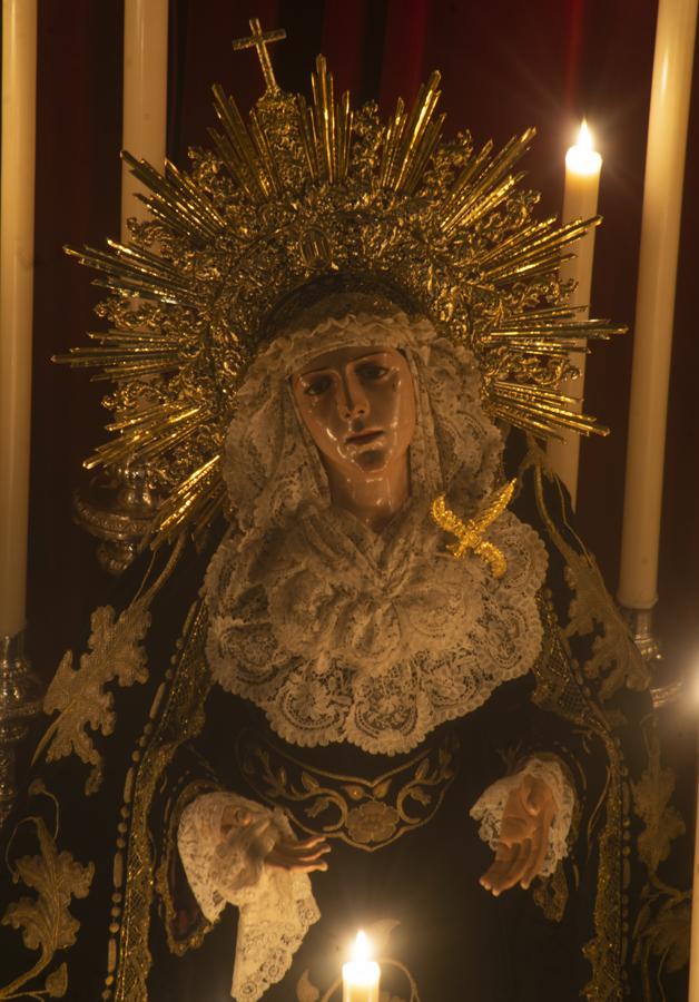 Altar de quinario del Cristo de la Salud de la Carretería